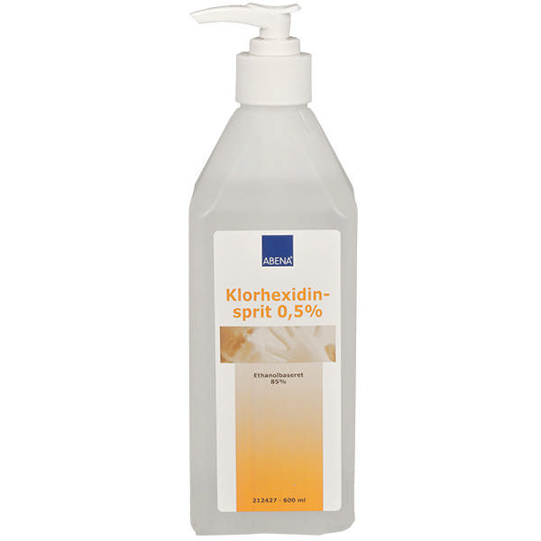 Abena, Klorhexidinsprit 0,5%, Kirurgisk hånddesinfektion, 10 x 600 ml
