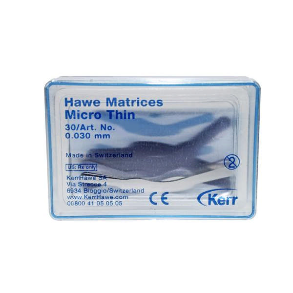 Hawe matricer 0,03mm nr. 4/409 30 stk. molar 1 bue