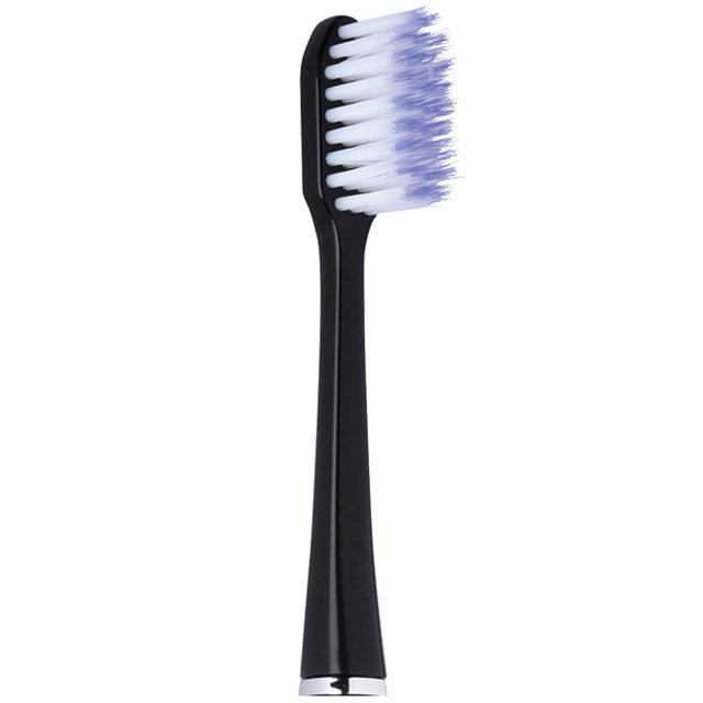 Gum Sonic Daily børstehoveder, Soft, sort 2 stk