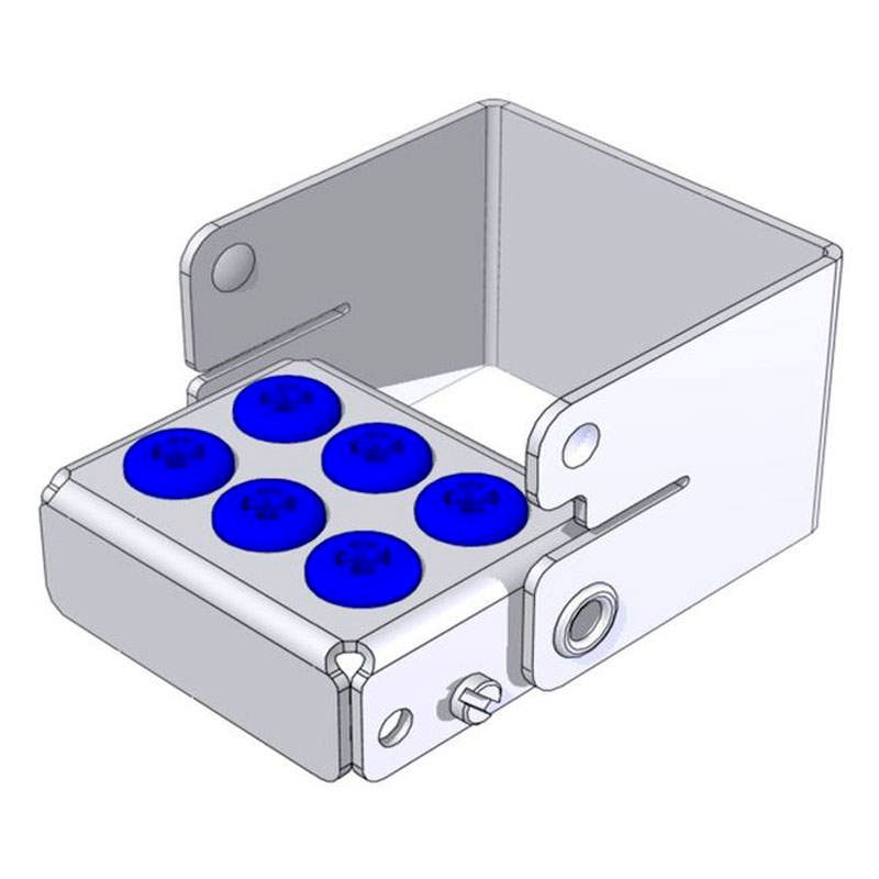 Nichrominox Plug In, blå, til 6 bor