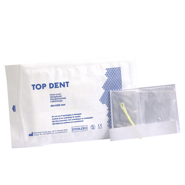 TopDent sterilt slangeovertræk 8 x 120 cm, 10 stk.