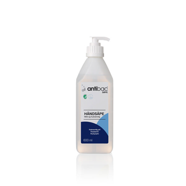 Antibac håndsæbe med pumpe, 0,6 liter