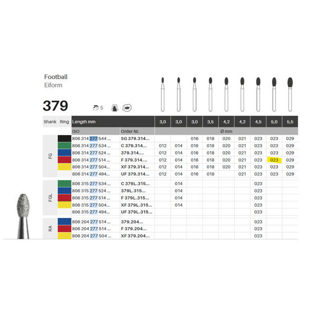Edelingh diamant æg FG 277/023 F, rød, 5 stk.