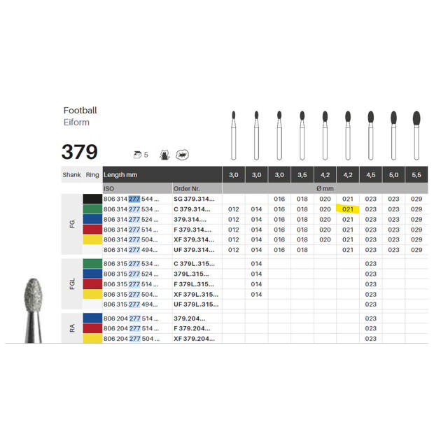 Edelingh diamant æg FG 277/021 C, grøn, 5 stk.