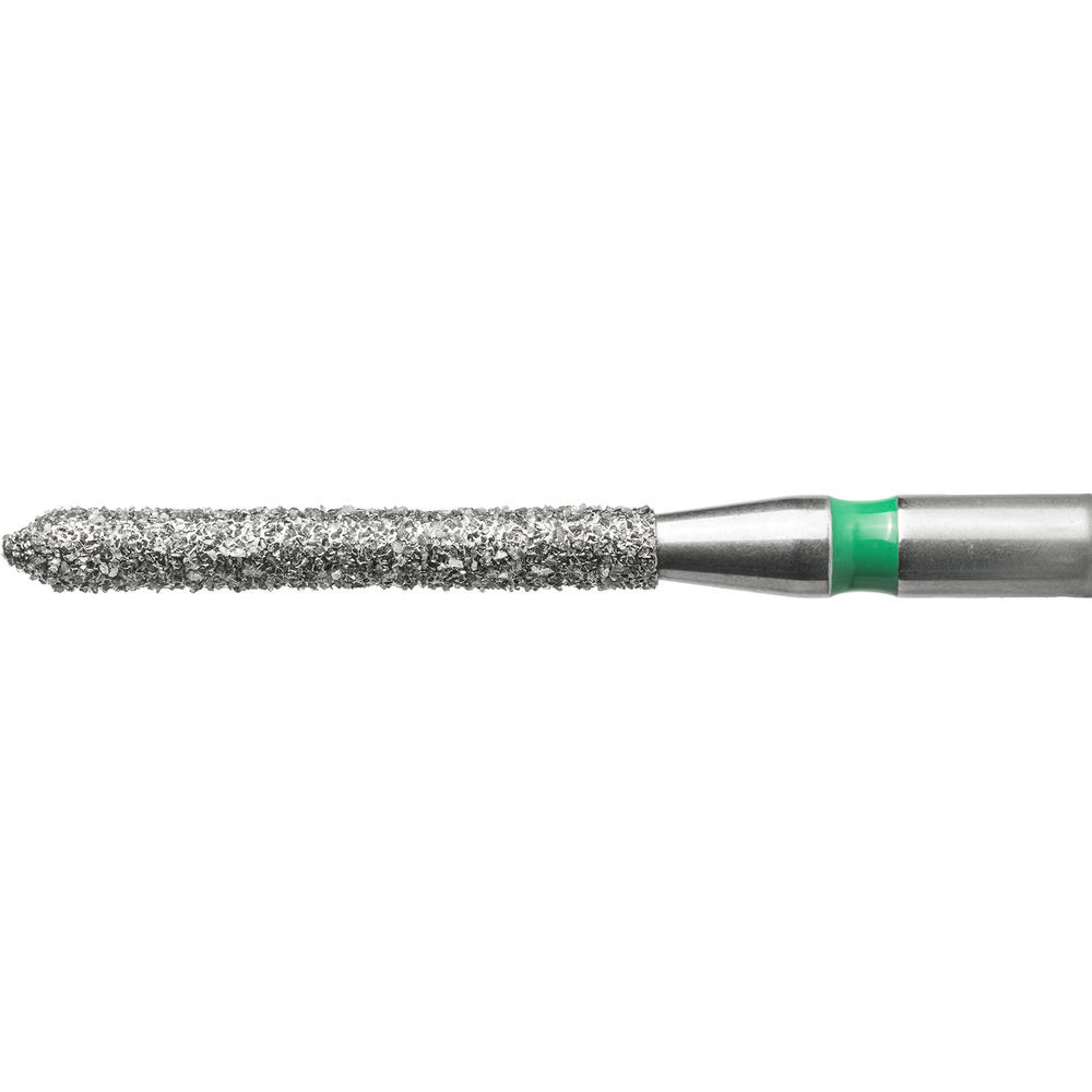 Edelingh diamant cylinder m/spids FG 131/014 C, grøn, 5 stk.