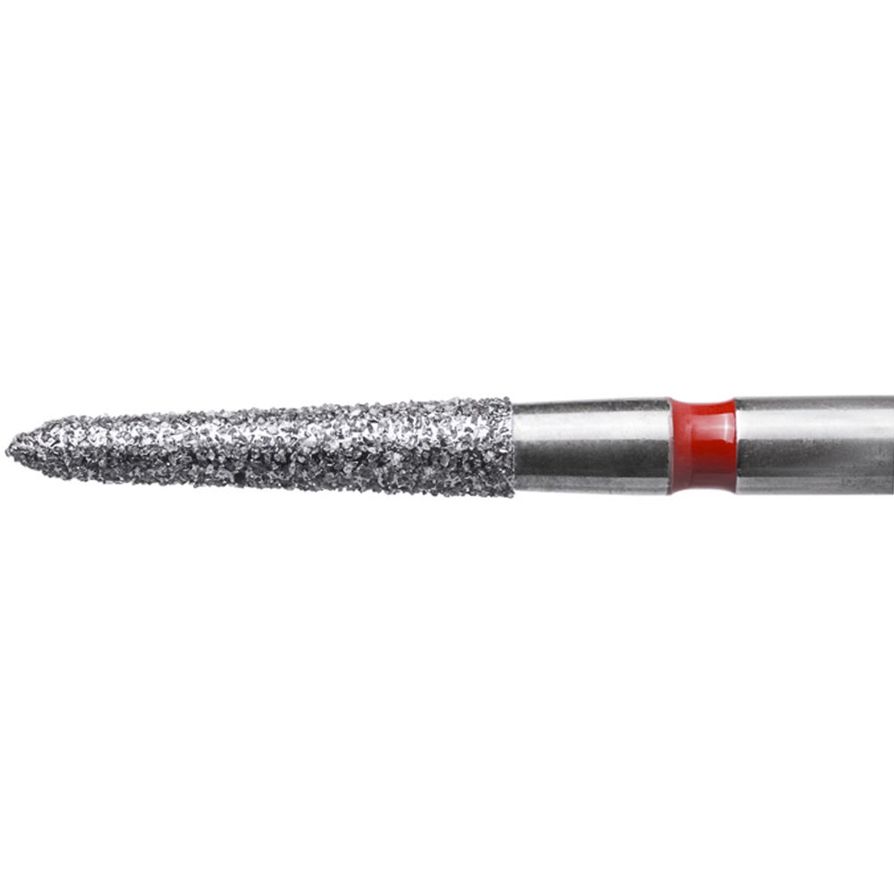 Edelingh diamant torpedo konisk FG 298/012 F, rød, 5 stk.