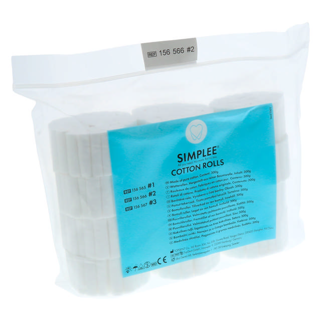 Simplee vatruller nr. 2, 300 g. ca. 600 stk. 