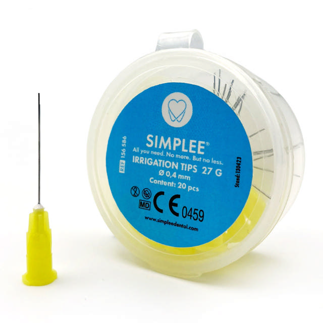 Simplee skyllekanyler, 27G, gul, 20 stk.