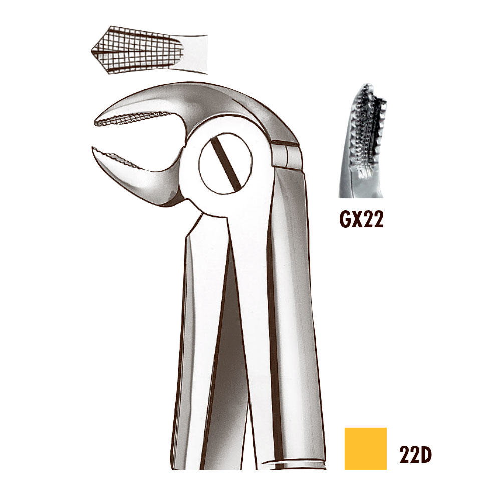 CM ekstraktionstang 22D Karogriff dia. UK molar