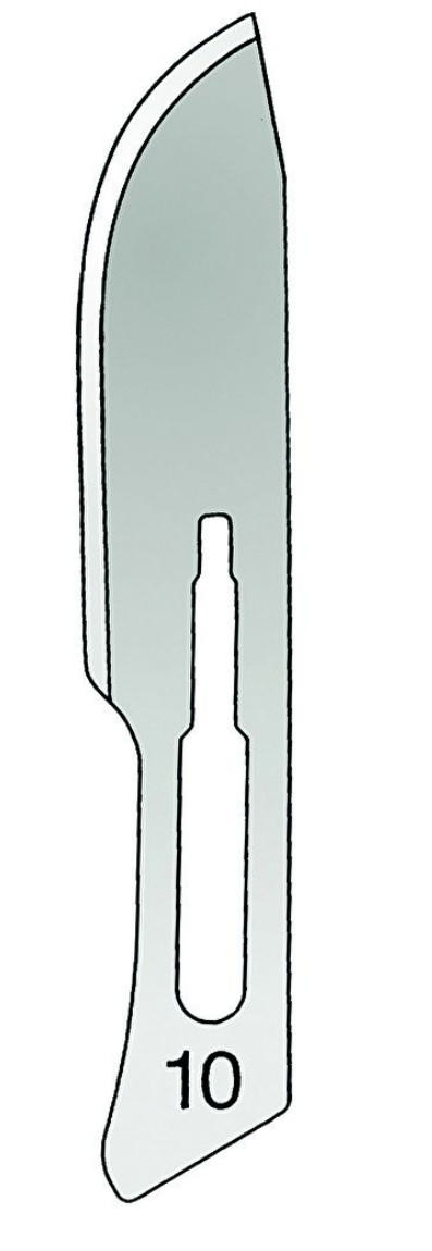 GIMA skalpelblade sterile nr. 10, 100 stk.