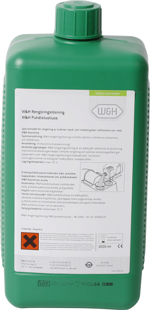 W&H Assistina desinfektionsvæske, 1 l