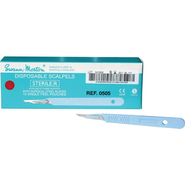 Swann-Morton skalpeller sterile nr. 15, 10 stk.