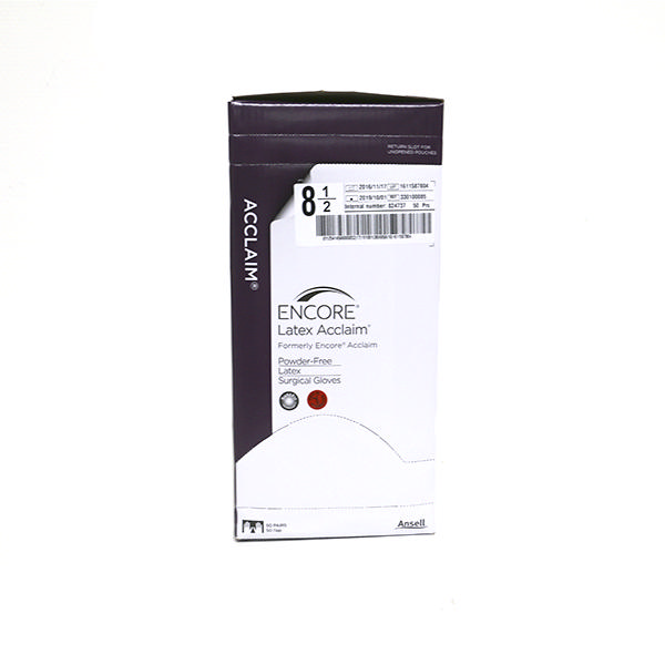 Encore Acclaim latex sterile PF str. 8,5, 50 par