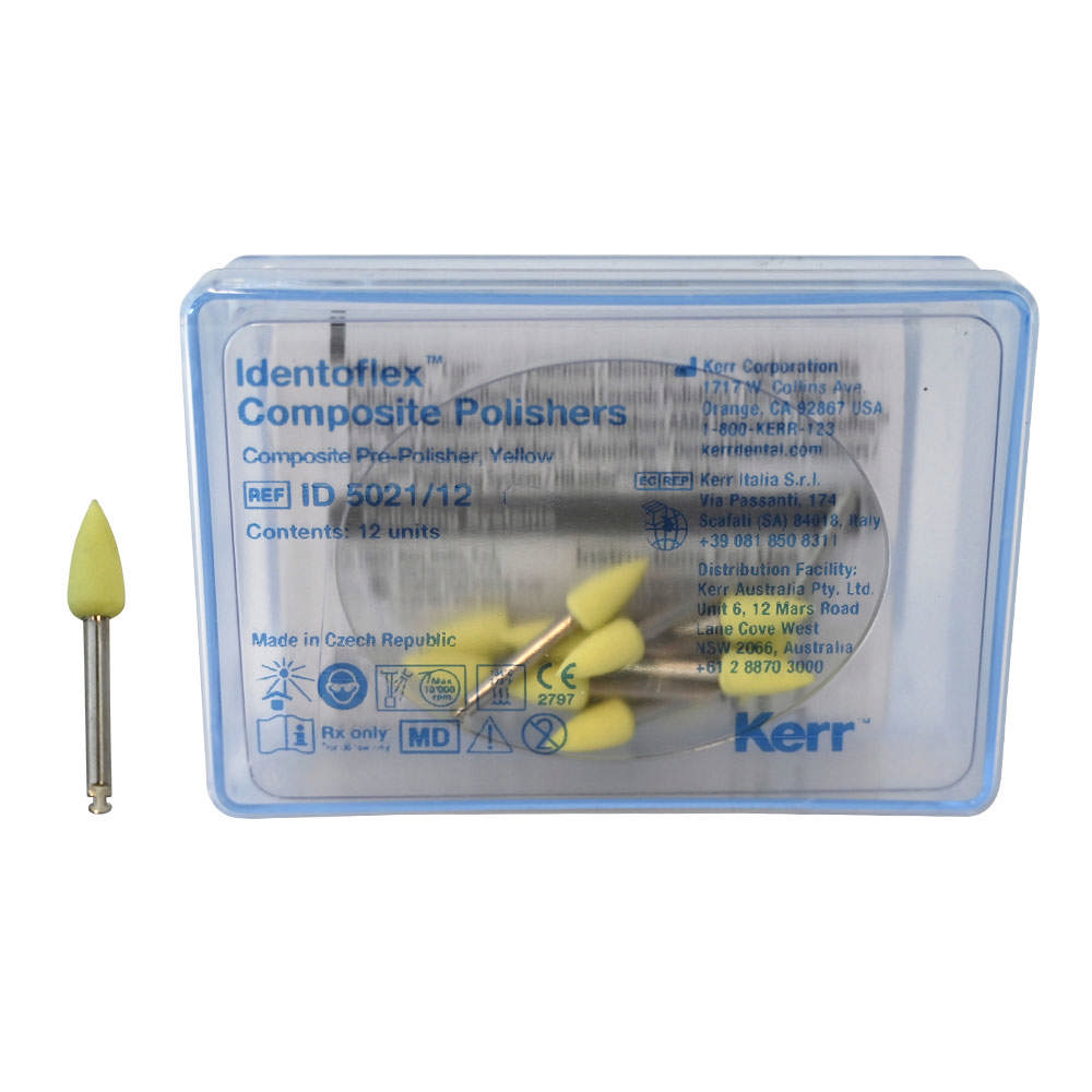 Identoflex polerere ID 5021 gul, standard, 12 stk
