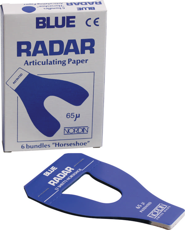 Blue Radar artikulationspapir, hestesko 6 x 12 stk