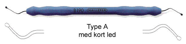 Maillefer excavator med silikoneskaft. B095S-A190