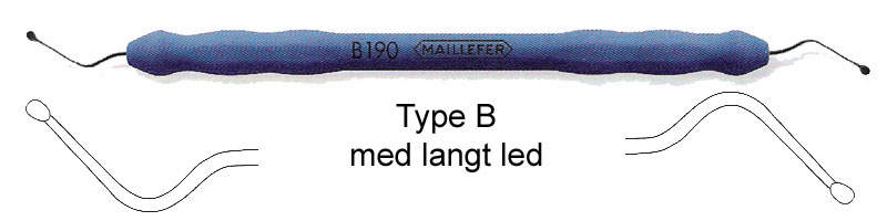 Maillefer excavator med silikoneskaft. B095S-B130