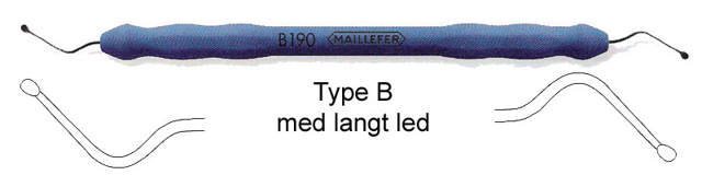 Maillefer excavator med silikoneskaft. B095S-B130