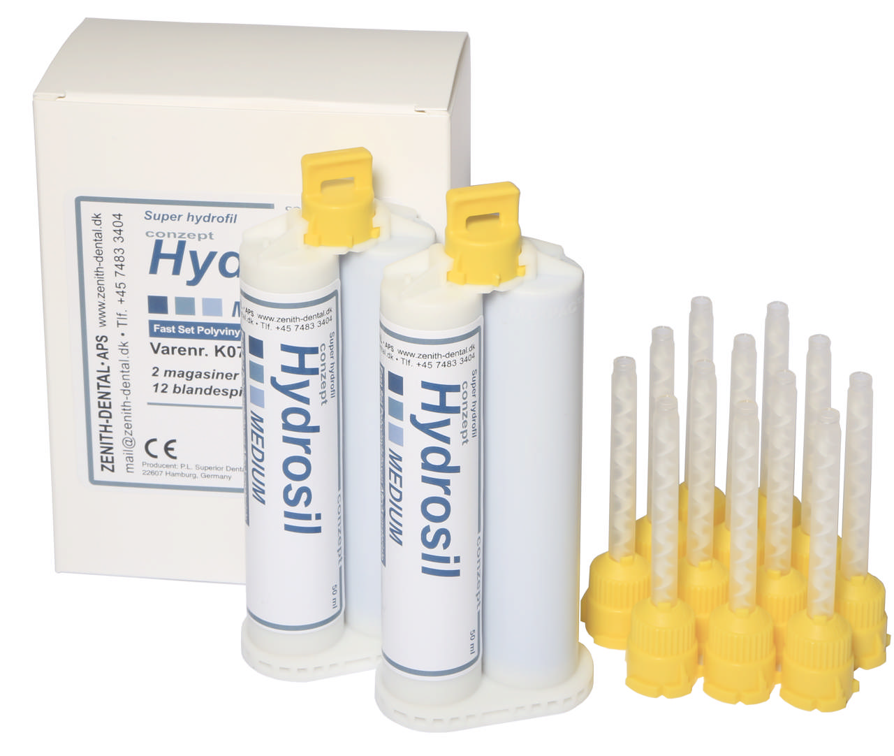 Conzept Hydrosil Medium fast, blå, 2 x 50 ml.