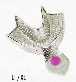 Aftryksske Perf Underkæbe-XL med retentionskant,