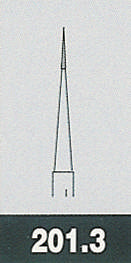 Two Striper diamant, Rød 201.3 F, ISO 160/03-08, 5 stk