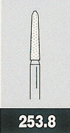 Two Striper diamant, Grøn 253.8 C, ISO 298/016, 5 stk.