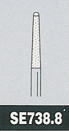 Two Striper diamant SE738.8 VF, ISO 190/011, 5 stk