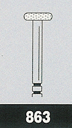 Two Striper diamant, Blå 863 M , ISO 068/046, 5 stk.