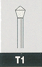 Two Striper diamant T1, ISO 031/030, 5 stk.