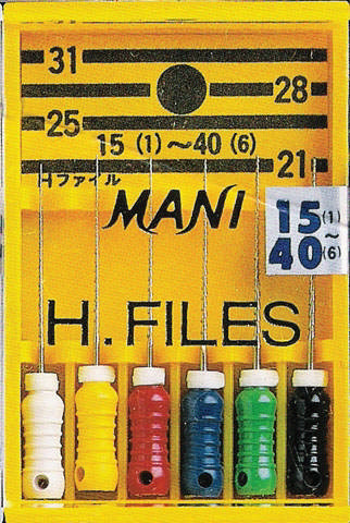 Mani H-file 21 mm, str. 10, lilla, 6 stk.