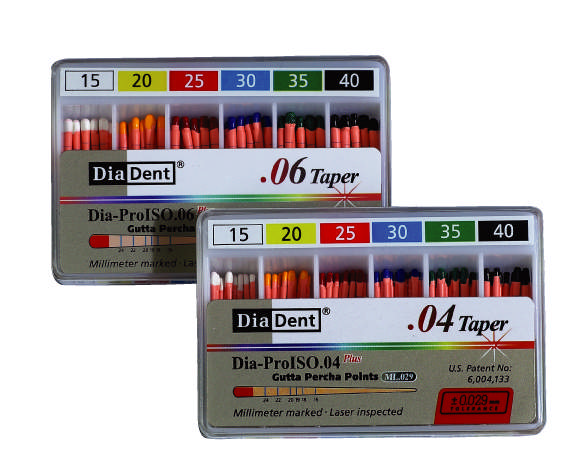 Diadent Guttaperka Points Dia-pro ISO.06. str.25 rød, Profile