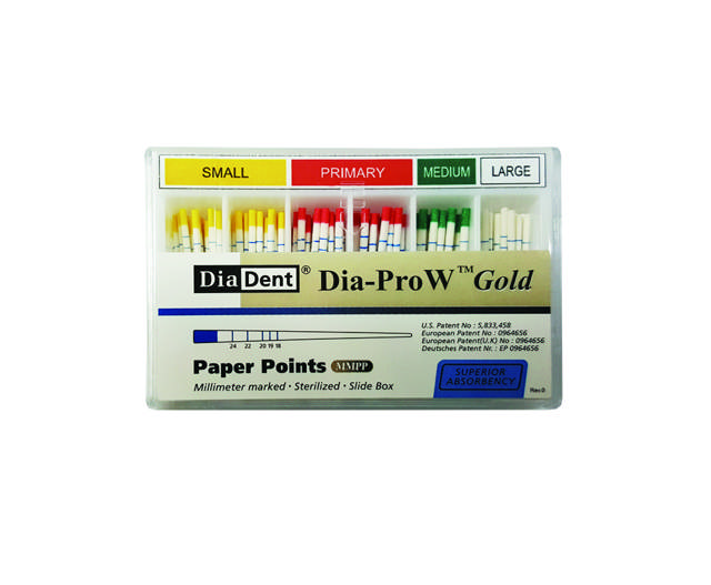 Diadent Paperpoints, Primary, rød, Dia-ProW Gold