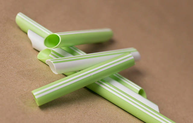 Hygovac Bio sugerør hvid/grøn, 1000 stk.