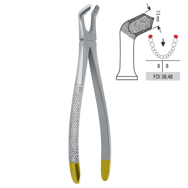 Ekstraktionstang nr. 79 visdomstand UK diamantbelægning