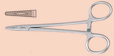 Nåleholder, Crile-Wood, rustfrit stål, 15 cm 1 stk