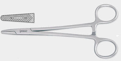 Nåleholder, Mayo-Hegar, rustfrit stål, 16 cm