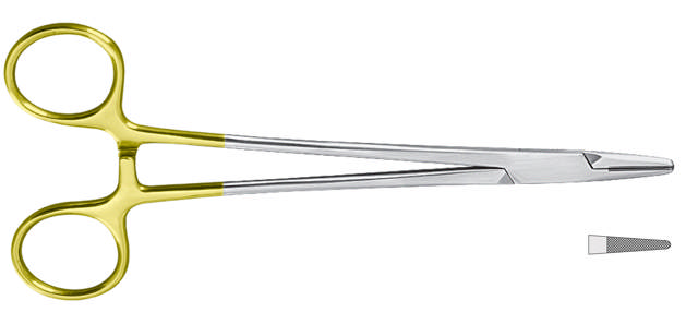 Nåleholder, Mayo-Hegar, hårdmetalkæber, 18 cm