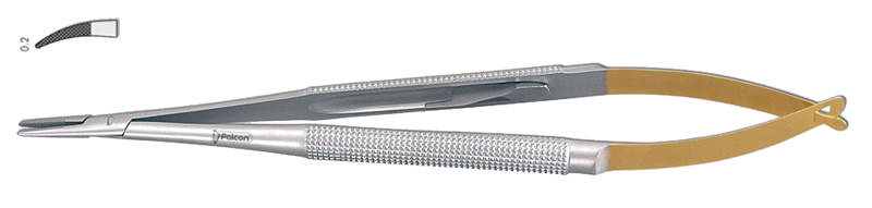 Nåleholder mikro-Castroviejo, HM, buet. 15 cm