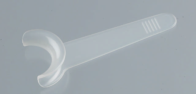 Retraktor læbeholder enkeltendet, plast. Voksen.