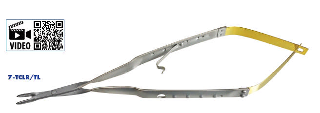 Laschal Nåleholder med lås Castroviejo, lige, 18cm