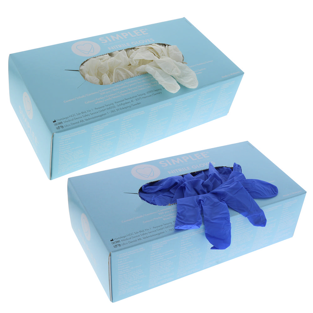 Simplee nitril handske blå, str. M, 10 x 200 stk.