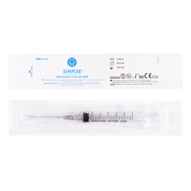 Simplee Simpleeject spr./kanyler 27G/3 ml, 100 stk