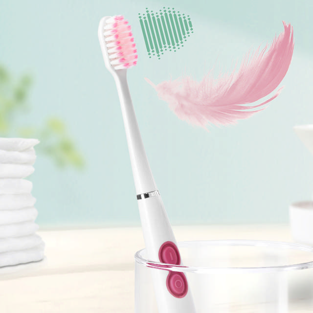 Gum Sonic Sensitive tandbørste m/batteri hvid