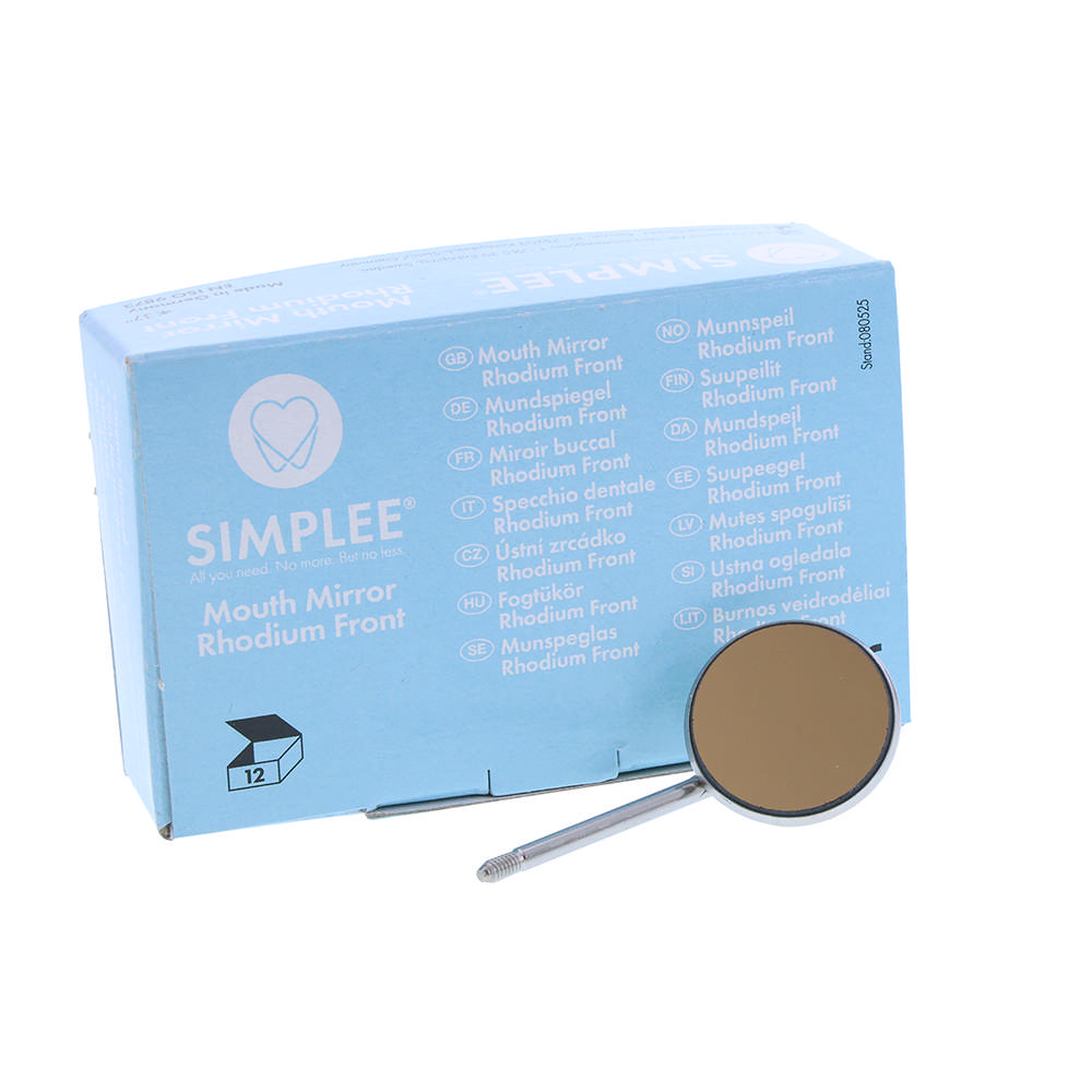 Simplee mundspejle FS rhodium, str. 4, 12 stk.