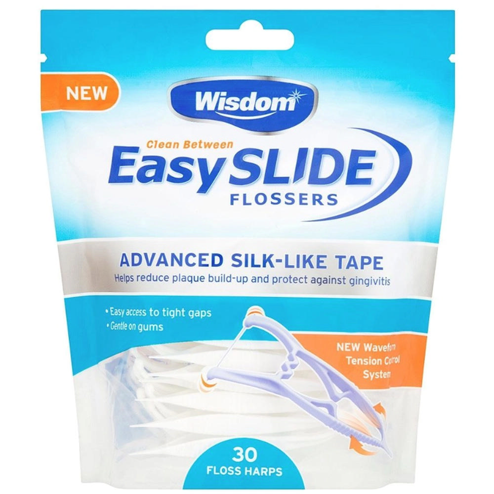 Wisdom Easy Slide Flossers, 30 stk.