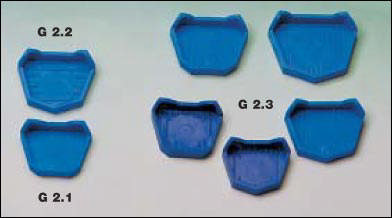 Modelsokkelform, stor, overkæbe, 1 stk.