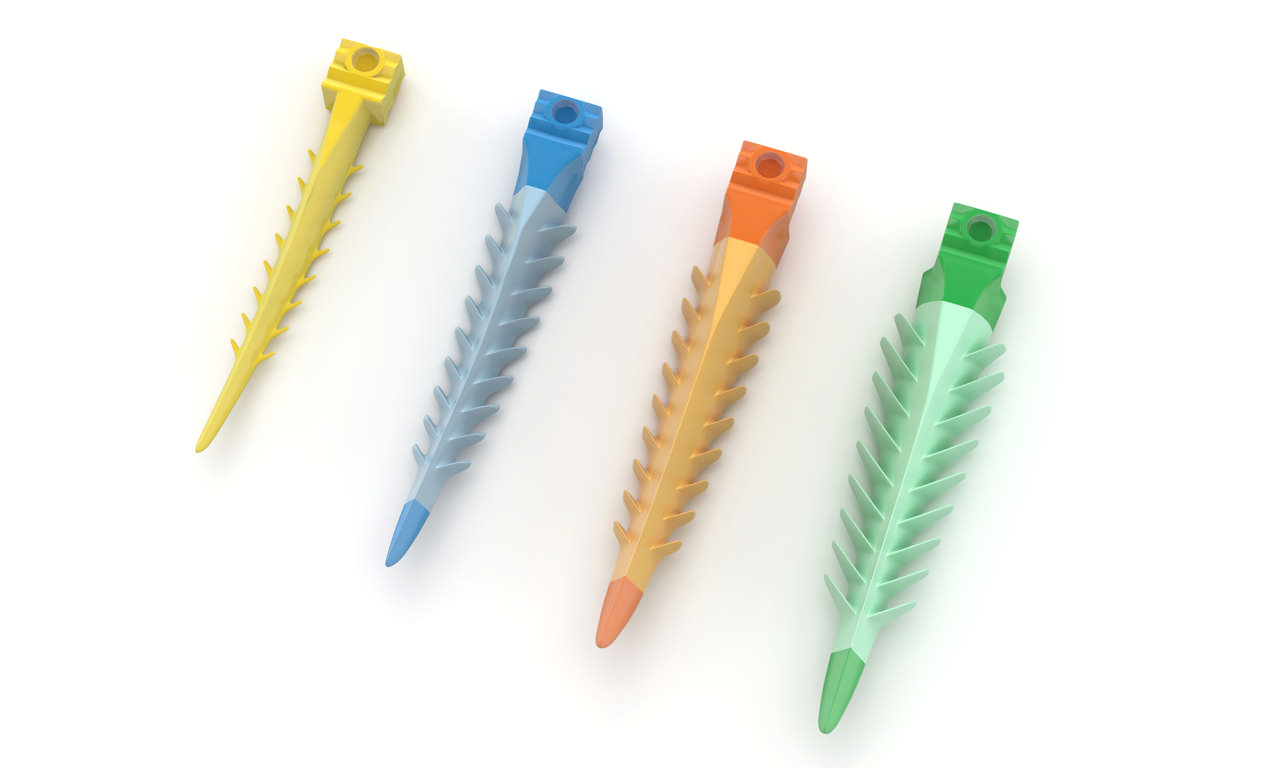 Garrison 3D Fusion kiler, X-Small, gul, 100 stk.