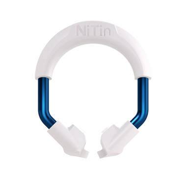 NiTin ring, kort, hvid, 2 stk.