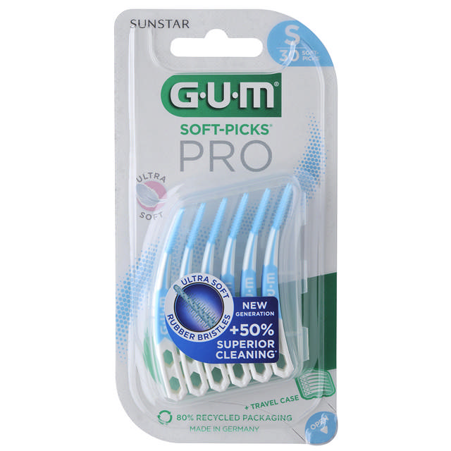 GUM Soft-Picks PRO small lyseblå 30 stk.