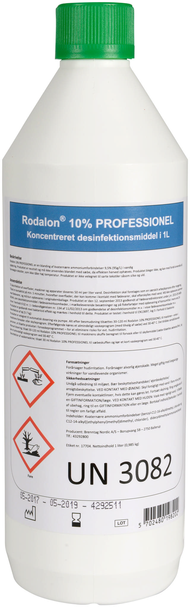 Rodalon 10% overfladedesinfektion, 